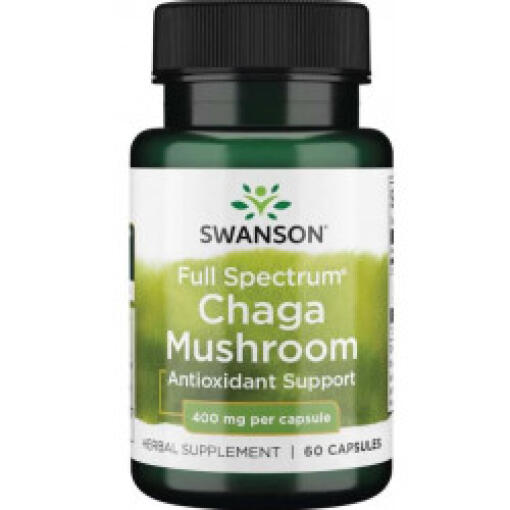 Cogumelo Chaga de Espectro Completo, 400mg - 60 caps