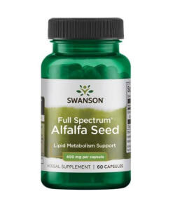 Semente de Alfalfa de Espectro Completo, 400mg - 60 caps