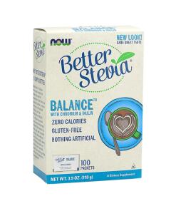 NOW Foods - BetterStevia Balance with Chromium & Inulin 100 packets
