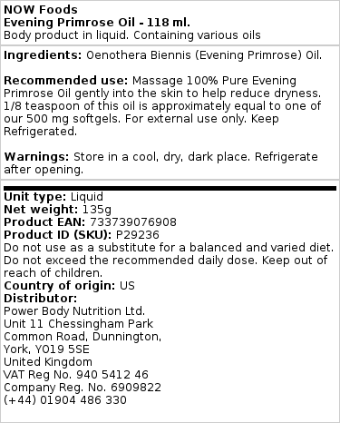 Óleo de prímula à noite - 118 ml. - Image 2