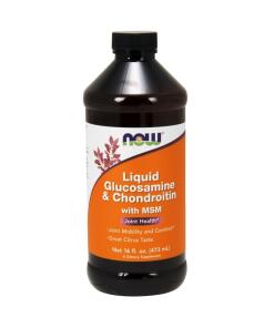 NOW Foods - Glucosamine & Chondroitin with MSM Liquid - 473ml.