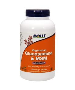 NOW Foods - Glucosamine & MSM Vegetarian - 240 vcaps