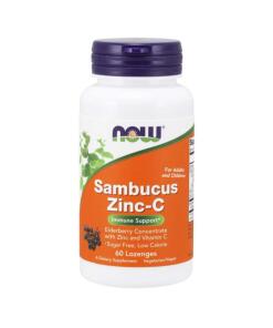NOW Foods - Sambucus Zinc-C - 60 lozenges