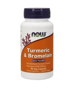 NOW Foods - Turmeric & Bromelain 90 vcaps