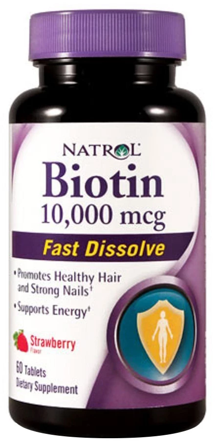 Biotin Fast Dissolve,10000mcg (Morango) - 60 tabs - Image 3