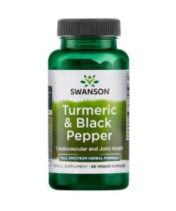 Swanson - Turmeric & Black Pepper 60 vcaps