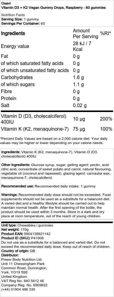 Raspberry - 60 gummies