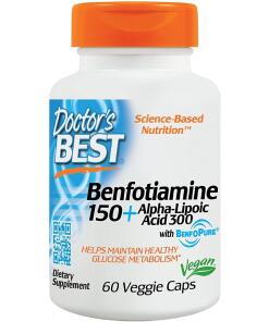 Benfotiamine 150 + Alpha-Lipoic Acid 300 - 60 vcaps