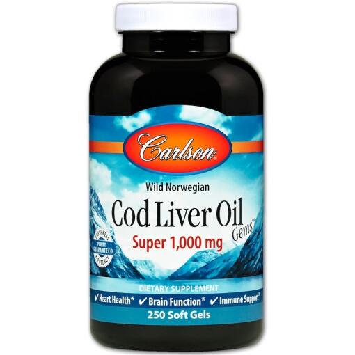 Wild Norwegian Cod Liver Oil Gems