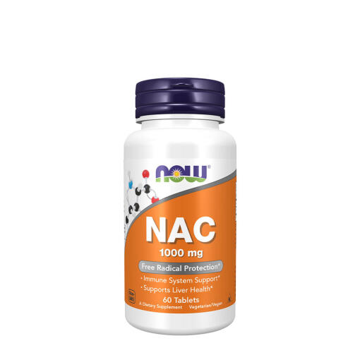 NOW - Now Foods - NAC - Acetyl-Cysteine 1000 mg (60 Tablets)