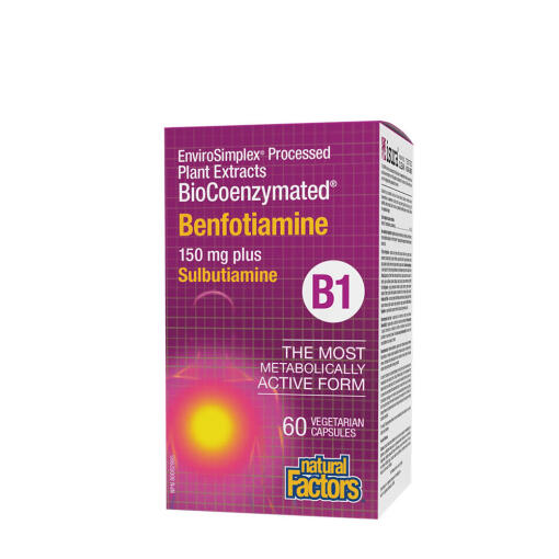 Natural Factors - Natural Factors BioCoenzymated Benfotiamine • B1 plus Sulbutiamine (60 Capsules)