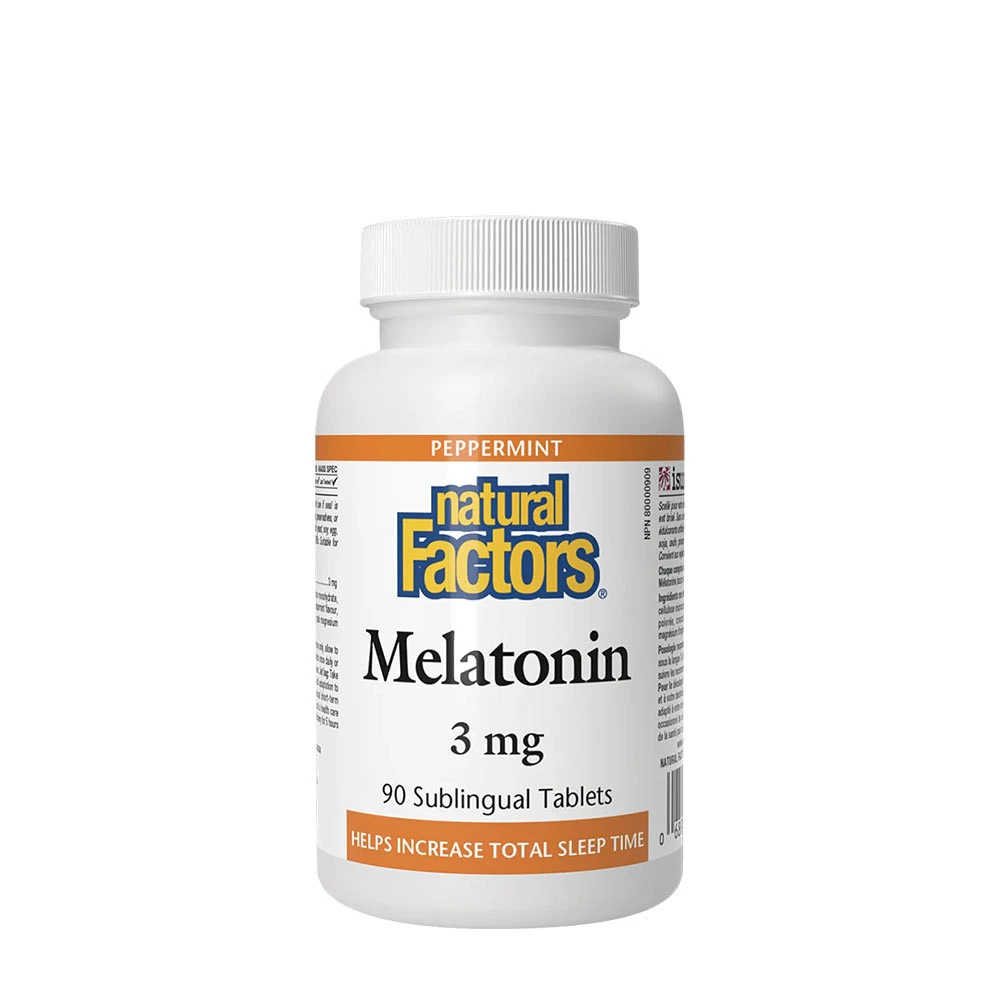 Natural Factors - Natural Factors Melatonin 3 mg (90 Tablets
