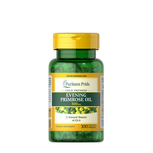 Puritan's Pride - Puritans Pride Evening Primrose Oil 500 mg with GLA (100 Softgels)
