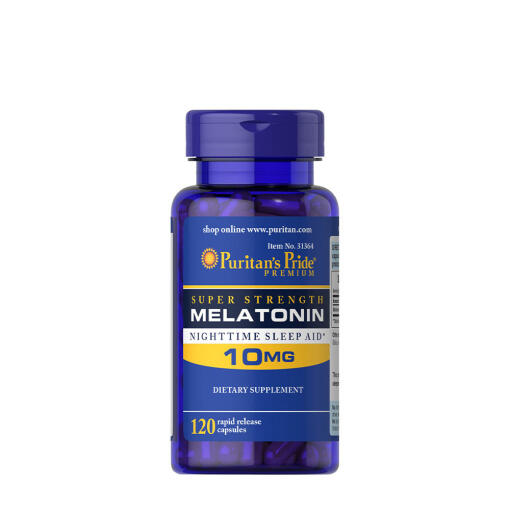 Puritan's Pride - Puritan's Pride Melatonin 10 mg (120 Capsules)