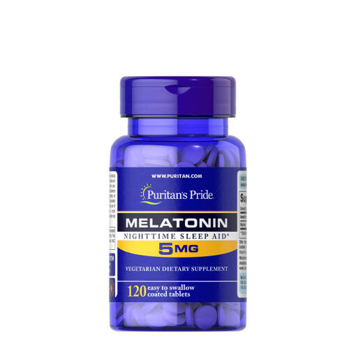 Puritan's Pride - Puritan's Pride Melatonin 5 mg (120 Tablets)