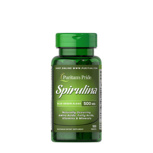 Puritan's Pride - Puritan's Pride Spirulina 500 mg (100 Tablets)