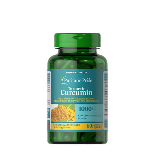 Puritan's Pride - Puritan's Pride Turmeric Curcumin 1000 mg with Bioperine 5 mg (60 Capsules)