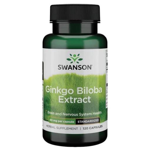 Swanson - SWANSON Ginkgo Biloba ekstr GinkgoSelect 60mg 120k
