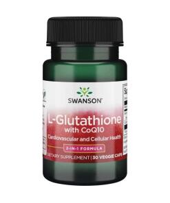 Swanson - SWANSON L-glutation +  koenzym Q10 30kaps