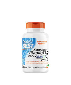 Doctor's Best - Natural Vitamin K2 MK7 with MenaQ7 plus D3