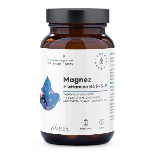 Aura Herbals - AURA HERBALS Magnesium + Vitamin B6 (60 caps)