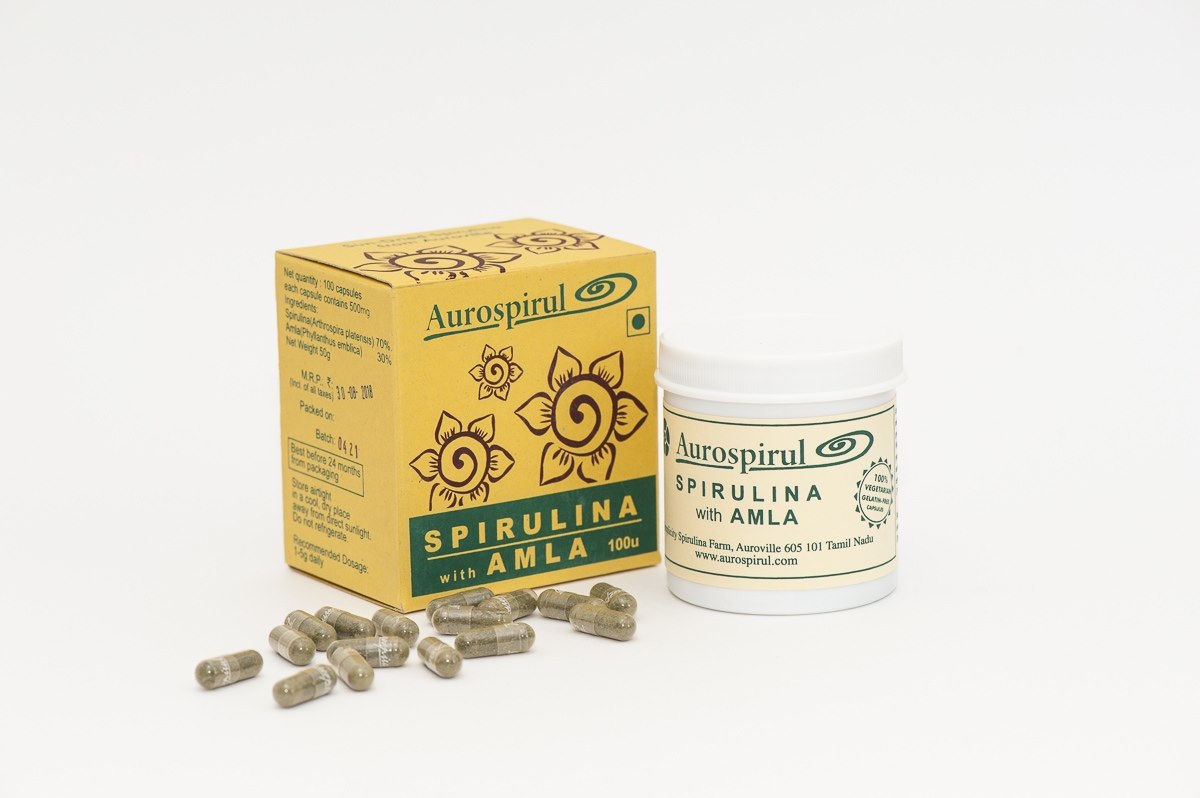 Aurospirul - AUROSPIRUL Spirulina with Amla (100 caps)