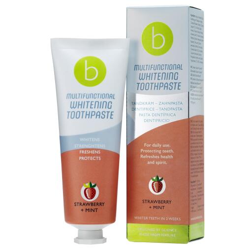 BeConfident - BECONFIDENT Multifunctional whitening toothpaste with strawberry and mint flavour (75 ml)