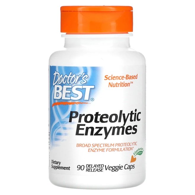 Doctor's Best - Proteolytic Enzymes - 90 vcaps