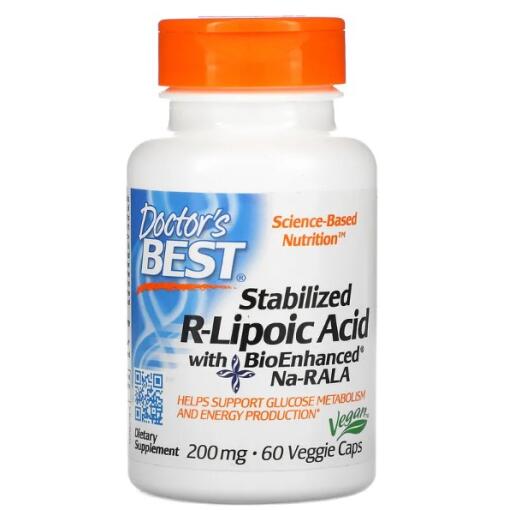 Doctor's Best - Stabilized R-Lipoic Acid with Na-RALA