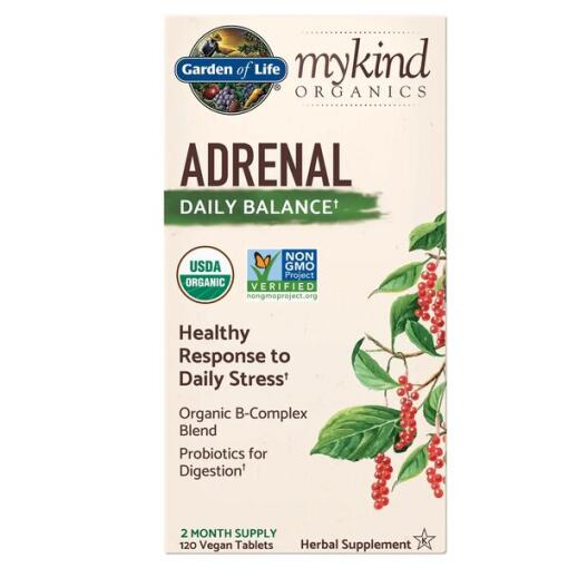 Garden of Life - Mykind Adrenal Daily Balance - 120 vegan tablets