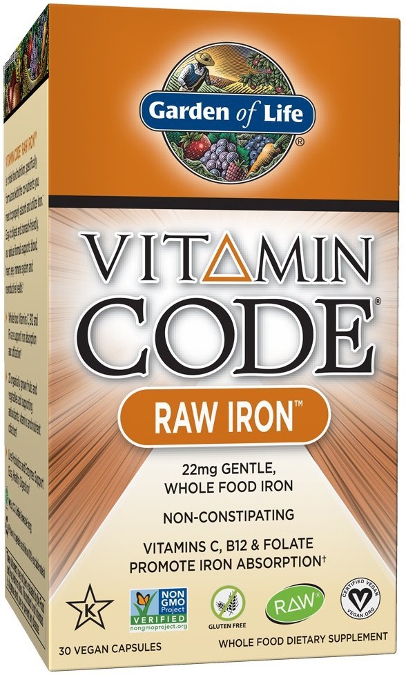 Garden of Life - Vitamin Code Raw Iron - 30 vegan caps