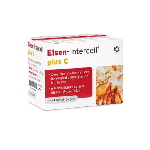 Intercell Pharma - INTERCELL PHARMA Żelazo z Witaminą C (90 kaps.)