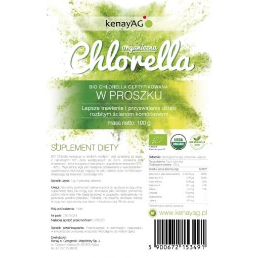 Kenay - KENAY Chlorella Organic Powder (100 g / 3