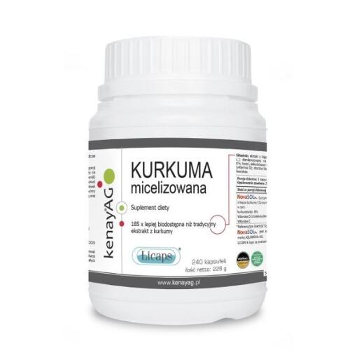 Kenay - KENAY Micelle CURCUMIN Licaps (240 caps)