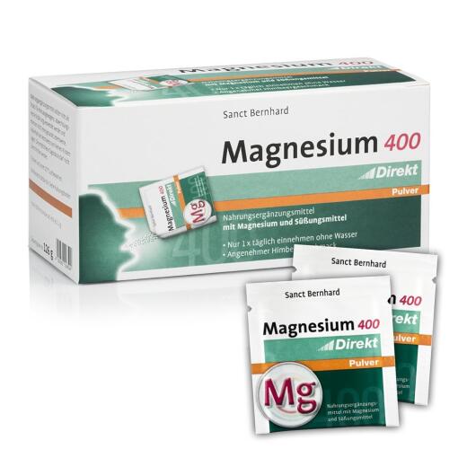 Krauterhaus Sanct Bernhard - KRAUTERHAUS SANCT BERNHARD Magnesium 400 Direct Powder (60 pcs)