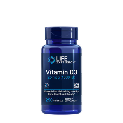 Life Extension - Life Extension - Vitamin D3 25 mcg (1000 IU) (250 Softgels)
