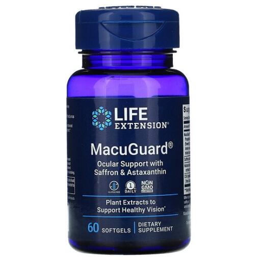 Life Extension - MacuGuard Ocular Support with Saffron & Astaxanthin - 60 softgels