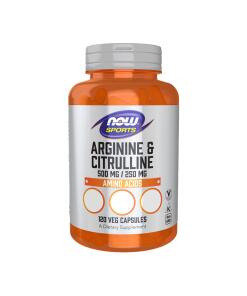 NOW Foods - Arginine & Citrulline - 120 vcaps