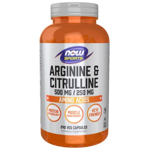 NOW Foods - Arginine & Citrulline - 240 vcaps
