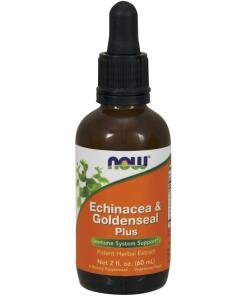 NOW Foods - Echinacea & Goldenseal Plus - 60 ml.