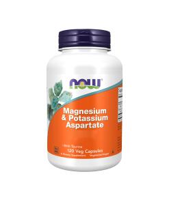 NOW Foods - Magnesium & Potassium Aspartate with Taurine - 120 vcaps