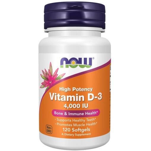 NOW Foods - NOW FOODS Vitamin D3 4000 IU (120 sgels)
