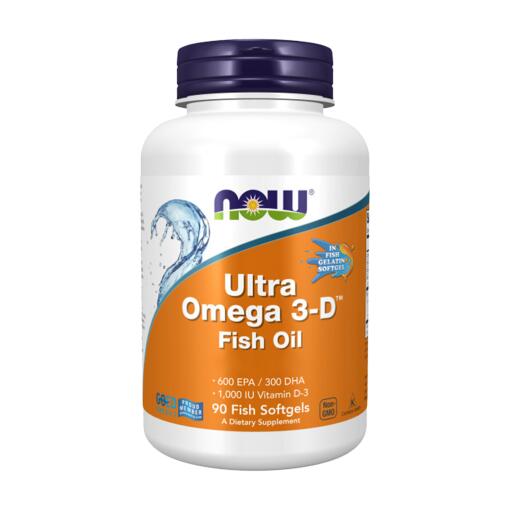 NOW Foods - Ultra Omega 3-D with Vitamin D-3 - 90 softgels
