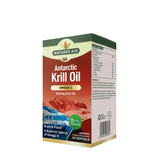 Natures Aid - Natures Aid Antarctic Krill Oil 500 mg (60 Softgels)