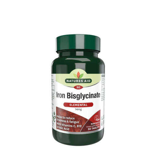 Natures Aid - Natures Aid Iron Bisglycinate (90 Tablets)