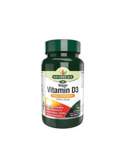 Natures Aid - Natures Aid Vitamin D3 1000 IU (Vegan) (60 Tablets)