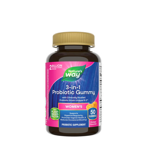 Natures Way - Natures Way 3-in-1 Probiotic Women's Gummy (50 Gummies)