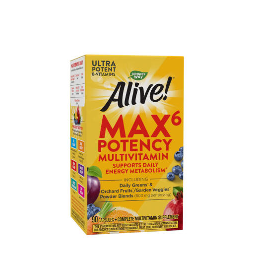 Natures Way - Natures Way Alive!® Max6 Max Potency Daily Multivitamin (90 Capsules)