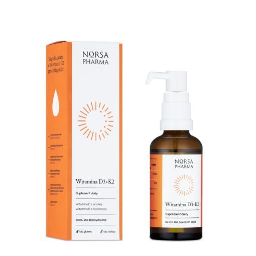 Norsa Pharma - NORSA PHARMA Vitamin D3 +K2 from chickpeas (50 ml / 1