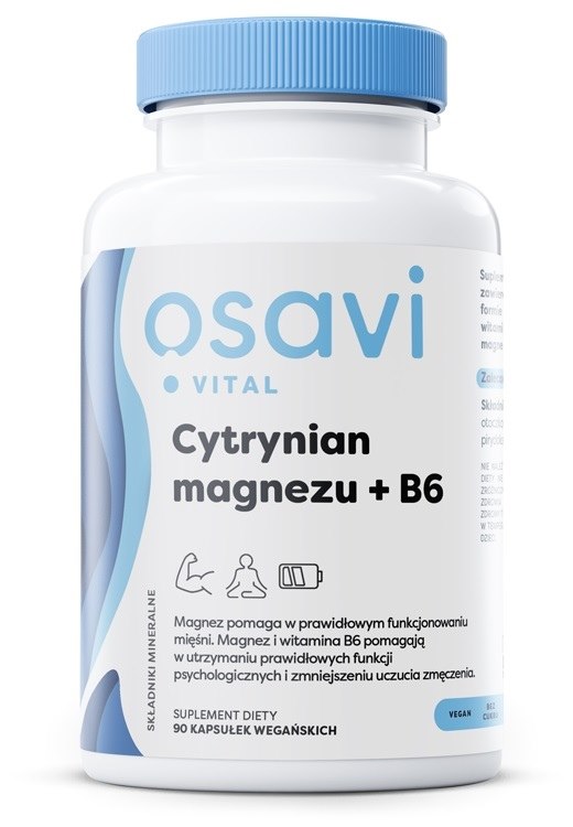 Osavi - OSAVI Magnesium citrate + B6 (90 vcaps)